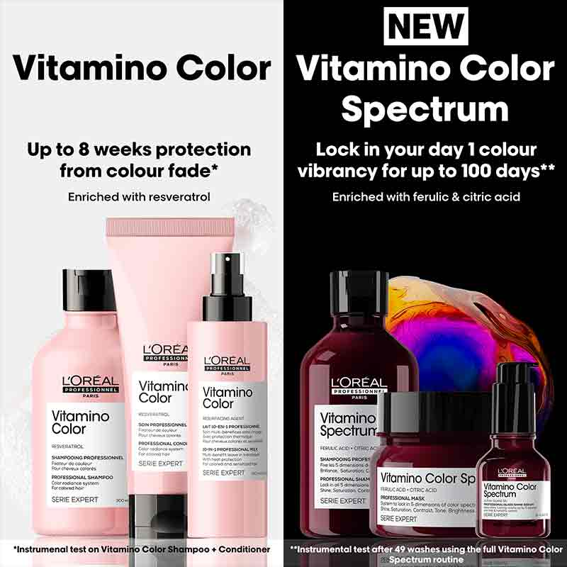 L'Oréal Professionnel Vitamino Color Range, professional shampoo for coloured hair