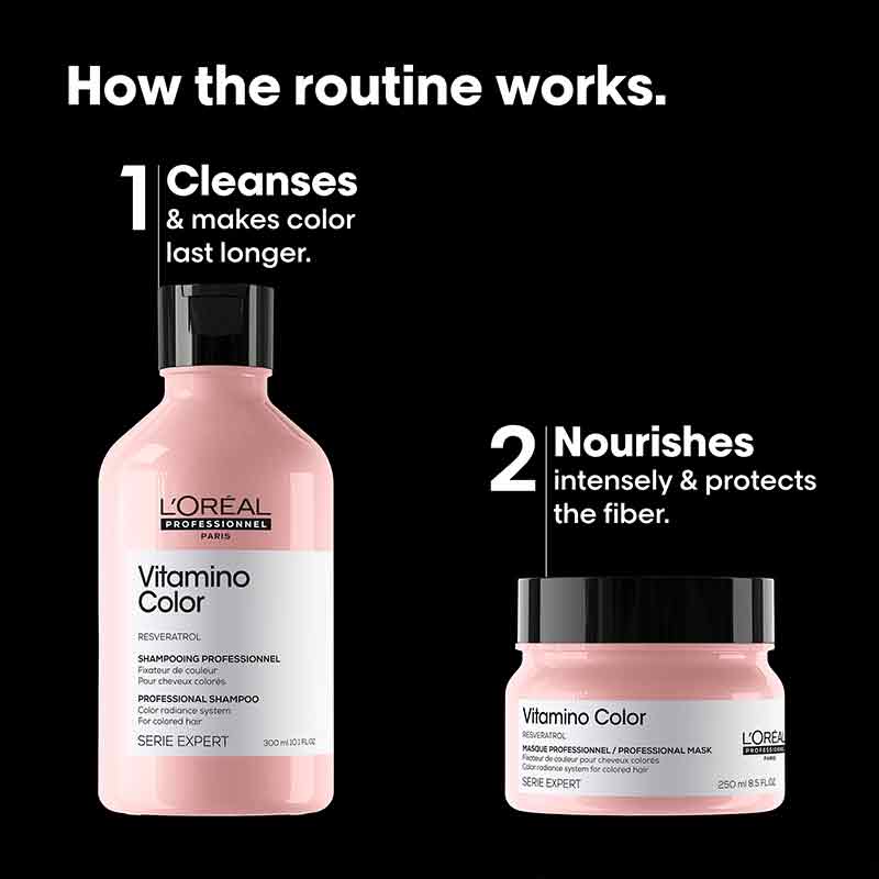 L'Oréal Professionnel Vitamino Color Shampoo & Hair Mask Gift Set for coloured hair