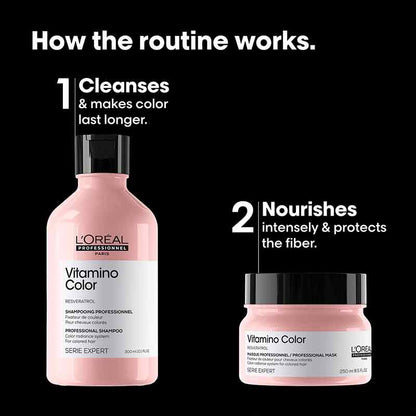 L'Oréal Professionnel Vitamino Color Shampoo & Hair Mask Gift Set for coloured hair