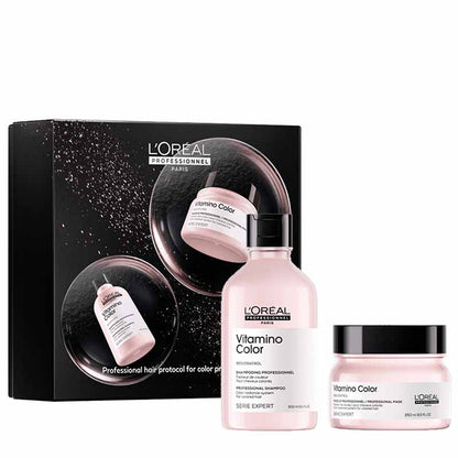 L'Oréal Professionnel Vitamino Color Shampoo & Hair Mask Gift Set for coloured hair