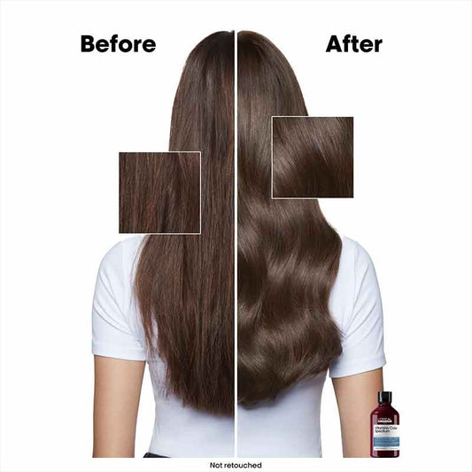 L'Oréal Professionnel, L'Oréal Professionnel Vitamino Color Spectrum Blue Tinted Shampoo for Light Brown Coloured Hair, Before And After Brown Hair Treatment