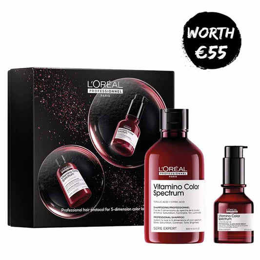 L'Oréal Professionnel Vitamino Color Spectrum Shampoo & Serum Gift Set for coloured hair