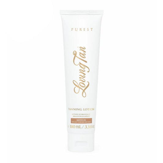 Loving Tan | Purest | Tanning | Lotion | 97% | certified | organic | naturally derived | ingredients | natural | Cocoa | Cucumber | Pomegranate | nourishing | formula | Quick-drying | dermatologically tested