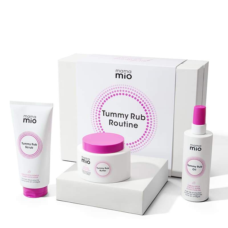 Mama Mio Tummy Rub Routine Gift Set | stretch mark prevention regime
