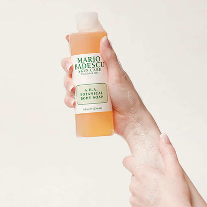 Mario Badescu, AHA Botanical Body Soap, grapefruit extract, Glycolic Acid, for dull skin, for textured skin, Thyme and chamomile extracts, minimise skin redness