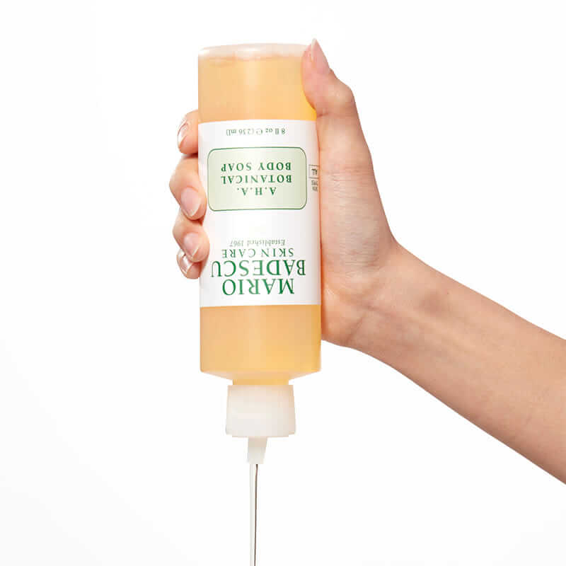 Mario Badescu, AHA Botanical Body Soap, grapefruit extract, Glycolic Acid, for dull skin, for textured skin, for smooth skin, help reduce redness on face
