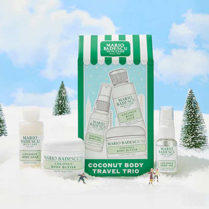 Mario Badescu, Mario Badescu Coconut Body Travel Trio Gift Set, gift set for her, gift set. travel gift set