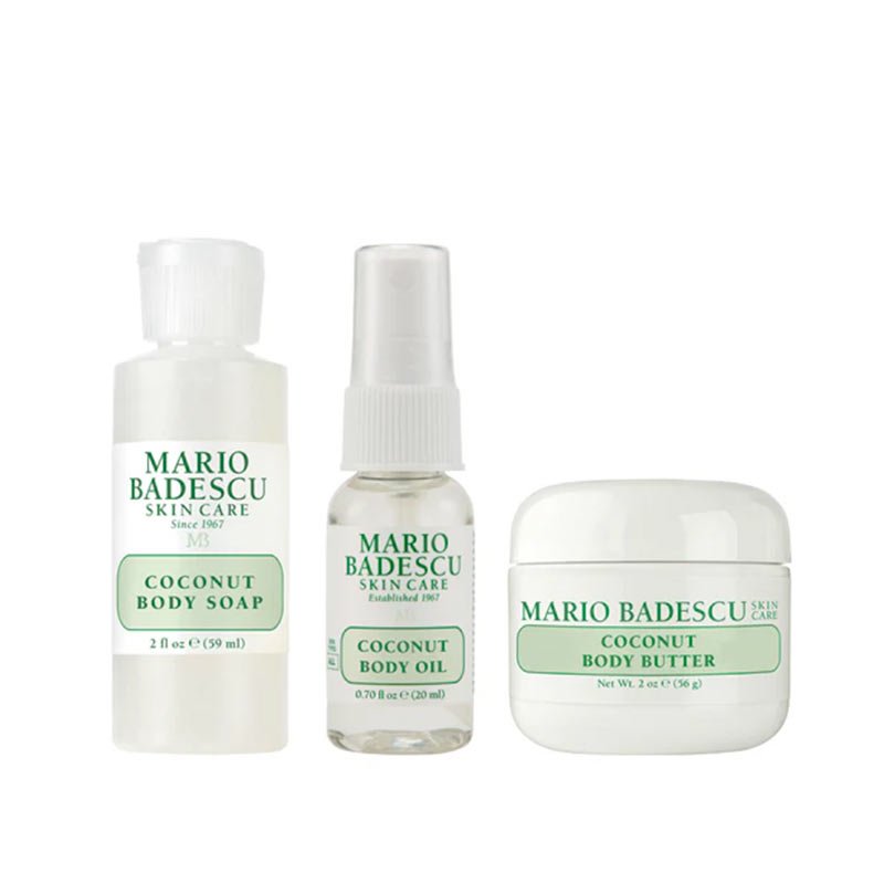 Mario Badescu, Mario Badescu Coconut Body Travel Trio Gift Set, travel gift set