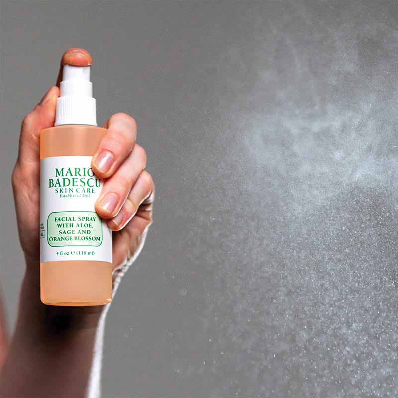 Mario Badescu, Mario Badescu Facial Spray with Aloe, Sage & Orange Blossom, antioxidant-rich botanicals, all skin types, hydrating facial spray