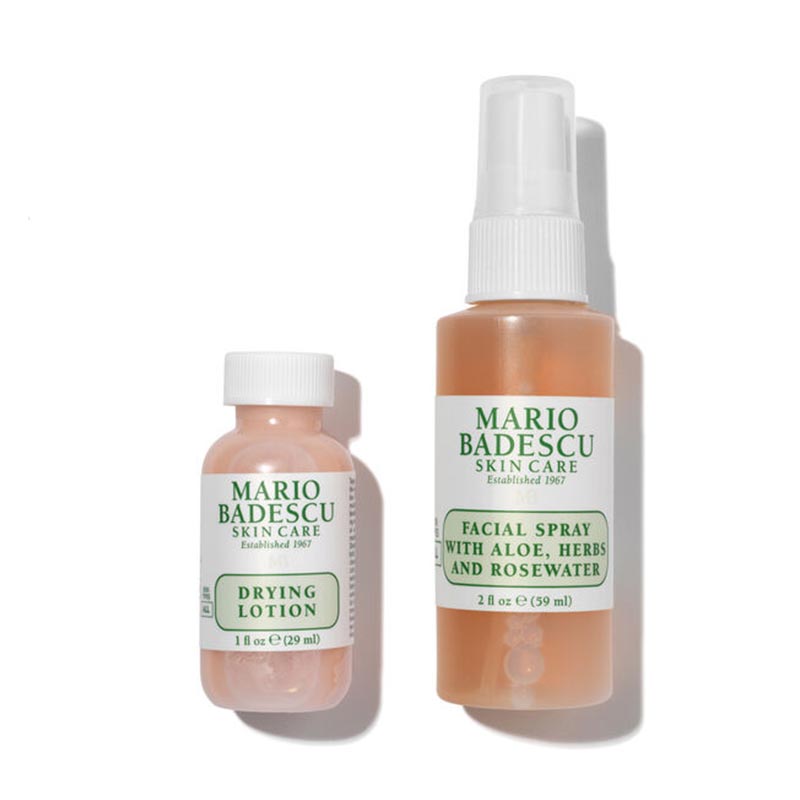 Mario Badescu, Mario Badescu Grab & Go Duo, facial spray for makeup, rosewater facial spray
