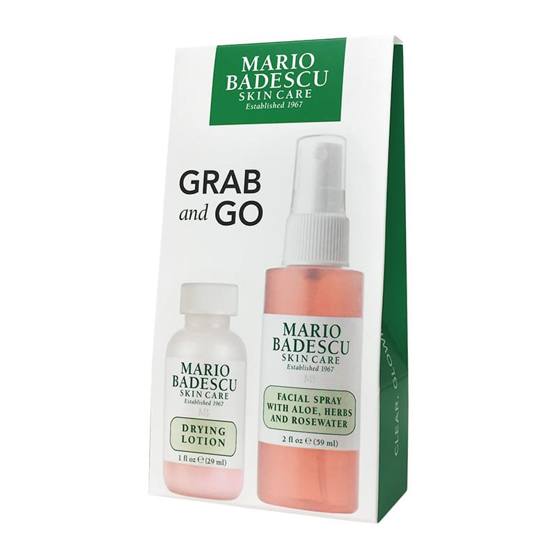 Mario Badescu, Mario Badescu Grab & Go Duo, drying lotion, facial spray