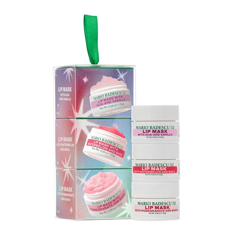 Mario Badescu Mini Lip Masks Christmas Ornament Gift Set 1 product image white background
