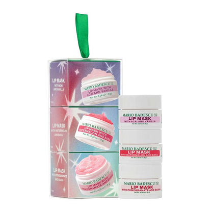 Mario Badescu Mini Lip Masks Christmas Ornament Gift Set 1 product image white background
