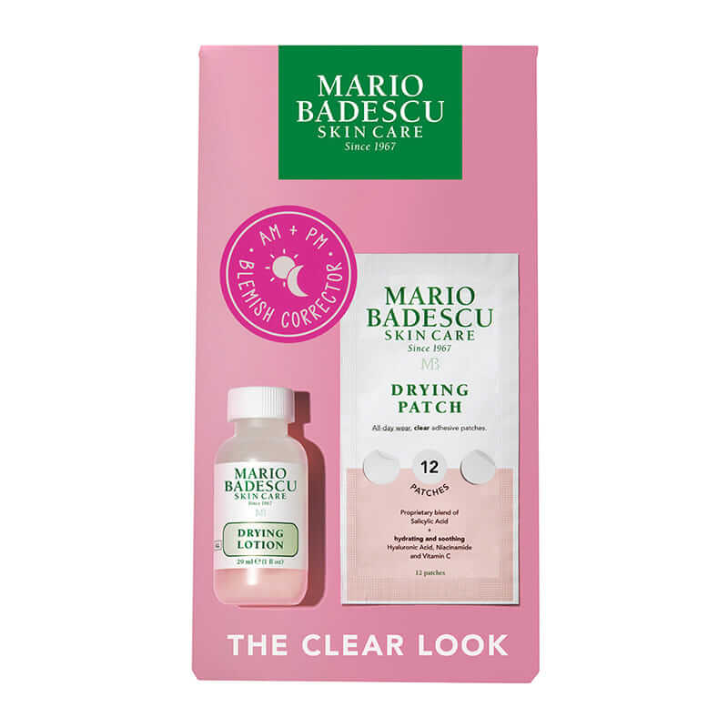 Mario Badescu The Clear Look Gift Set, spot treatments, skincare for acne prone skin