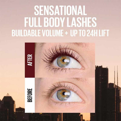 Maybelline Body Lash Mascara Before & After
