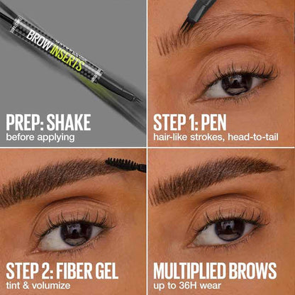 How to use the Maybelline Brow Inserts Brow Multiplying Tool