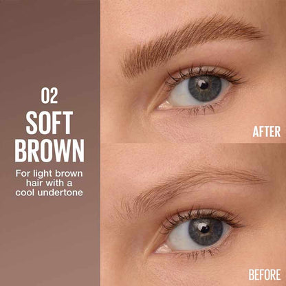 Maybelline Brow Inserts Brow Multiplying Tool 02 Soft Brown