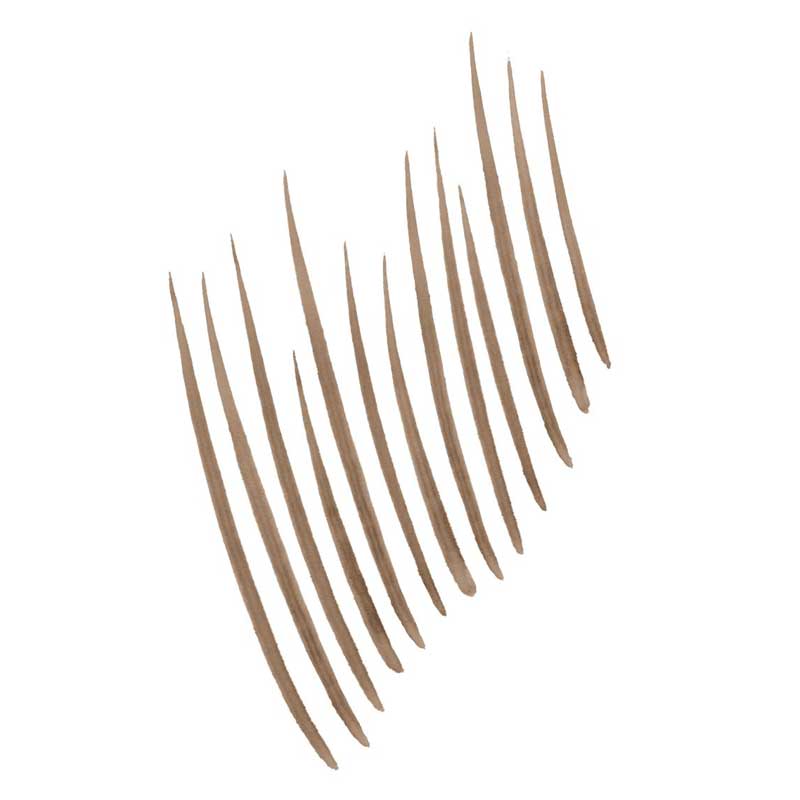 Maybelline Build-A-Brow 2-in-1 Brow Pen & Gel | Fuller brows in 2 easy steps | Ultra-precise pen for realistic hair-like strokes | Clear sealing gel for long-lasting hold | Waterproof and sweat-resistant | Up to 24-hour wear | Soft Brown Swatch