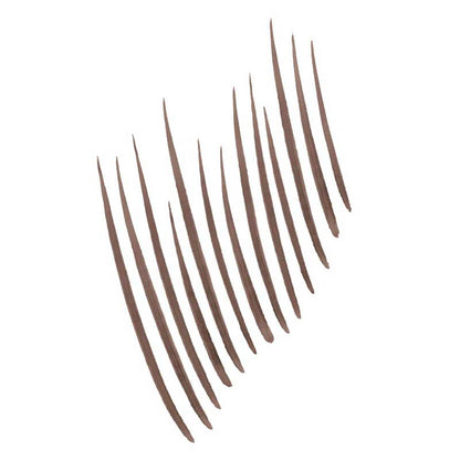 Maybelline Build-A-Brow 2-in-1 Brow Pen & Gel | Fuller brows in 2 easy steps | Ultra-precise pen for realistic hair-like strokes | Clear sealing gel for long-lasting hold | Waterproof and sweat-resistant | Up to 24-hour wear | Deep Brown Swatch