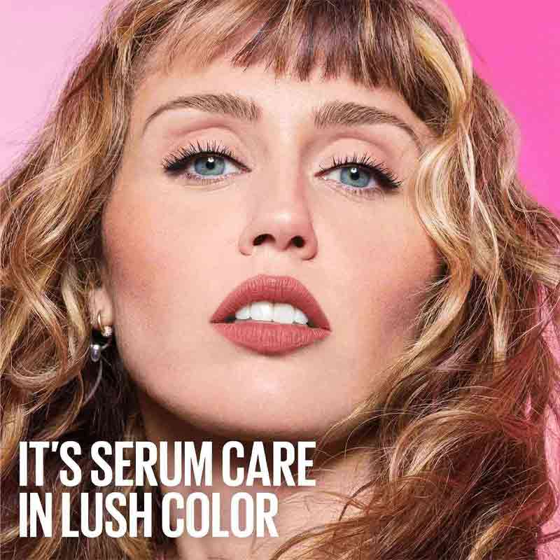 Maybelline It's Serum Lipstick Miley Cyrus Model Image