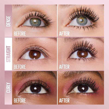 Maybelline Lash Sensational Sky High Tubes Tubing Mascara Before & After