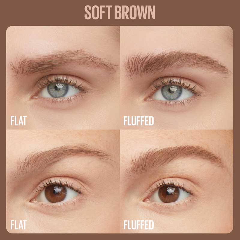 Maybelline Superfluff Brow Mousse Soft Brown Results