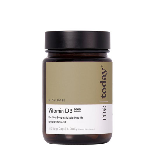 Me Today Vitamin D3 | Food Supplement | Bone, Tooth & Muscle Function | Sunshine Vitamin | Vitamin D | Vitamin Maintenance | Strength | Calcium Absorption