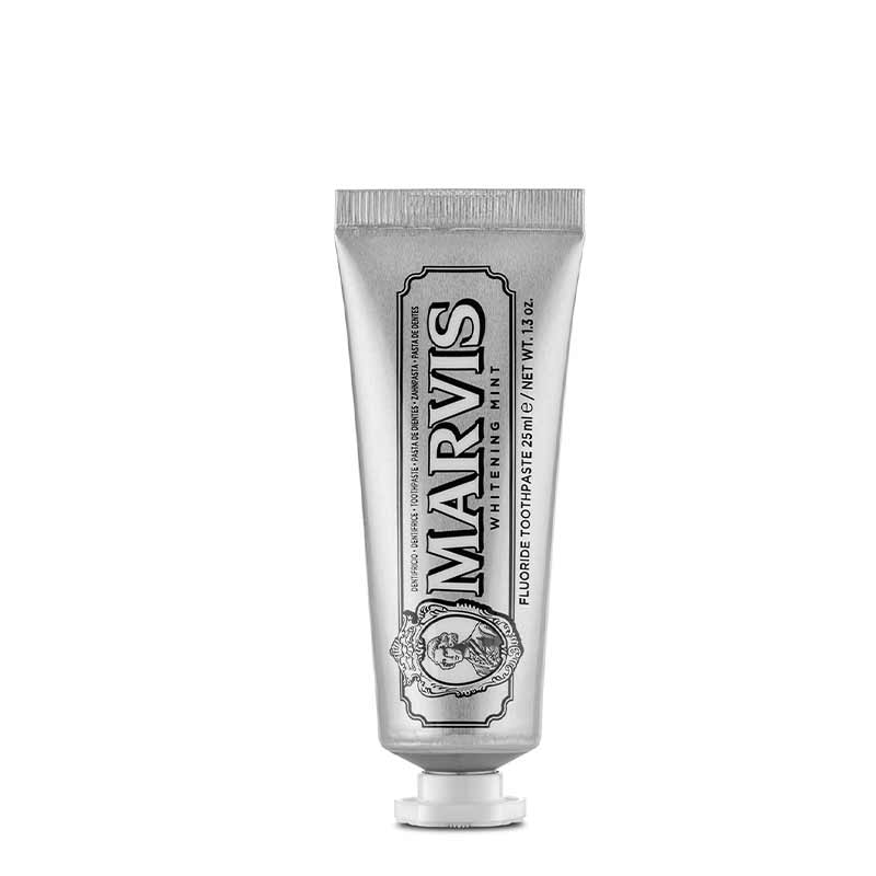 Marvis |  Whitening | Mint | Toothpaste | Mini | cleaning | whitening | lifts stains | freshens breath |  intense mint flavour | refreshing | strengthen | enamel | reduces tooth decay | oral health 