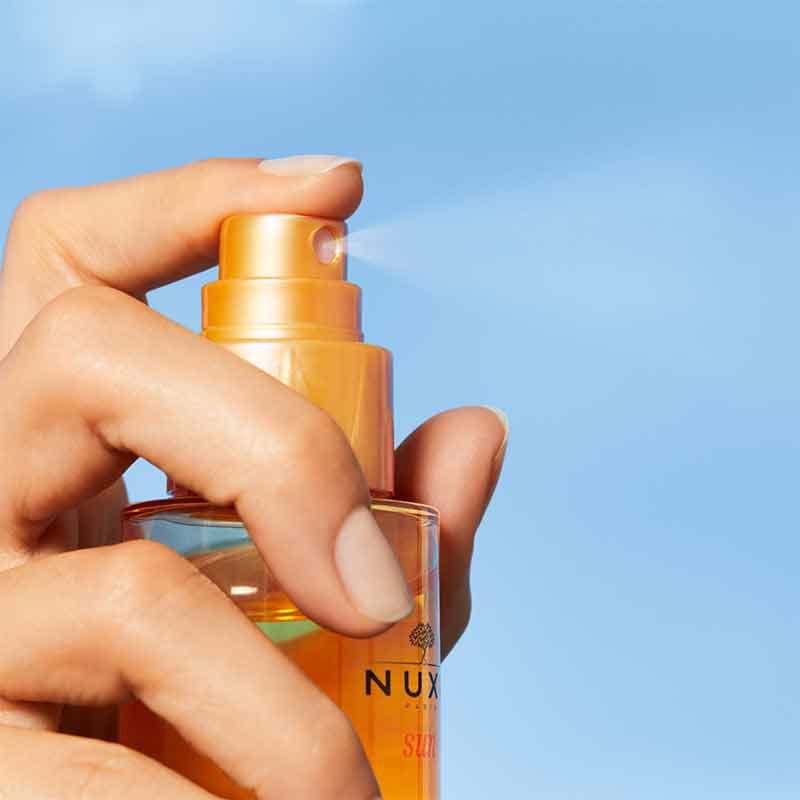 NUXE Sun Milky Oil Hair Mist | spray for sun protection on hair