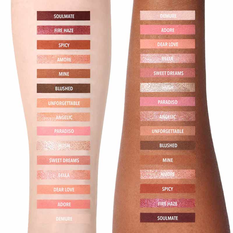 MOIRA, MOIRA Celestial Love Pressed Pigment Palette, MOIRA Eyeshadow Swatches
