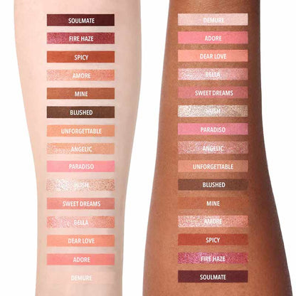 MOIRA, MOIRA Celestial Love Pressed Pigment Palette, MOIRA Eyeshadow Swatches