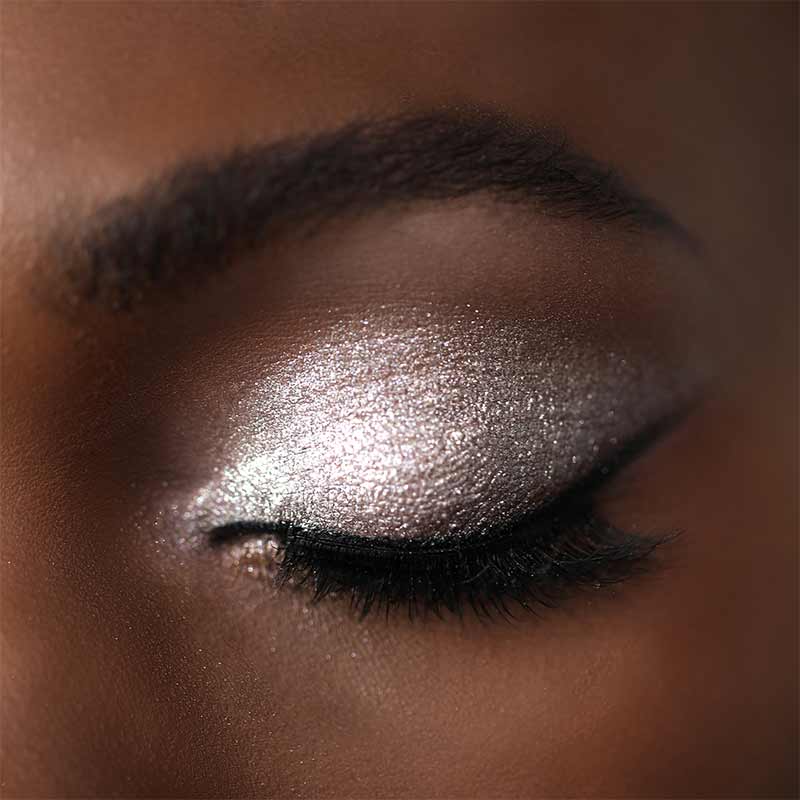 MOIRA, MOIRA Chroma Light Shadow, 001 Fairy Dust, Shimmer Eyeshadow On Dark Skin