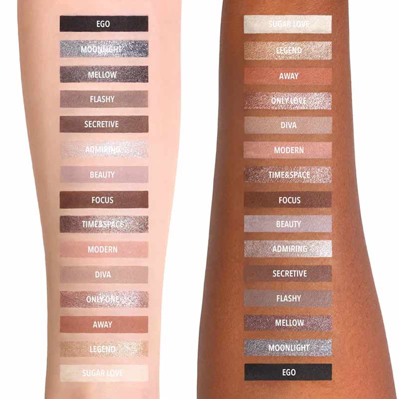 MOIRA, MOIRA Endless Moonlight Pressed Pigment Palette, MOIRA Eyeshadow Swatches 