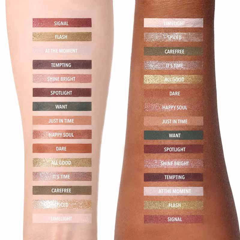 MOIRA, MOIRA Time to Shine Pressed Pigment Palette, MOIRA Eyeshadow Swatches