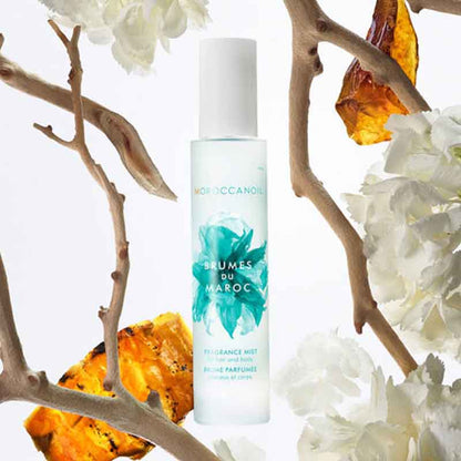 Moroccanoil Brumes du Maroc Hair and Body Mist wood and florals stylised image