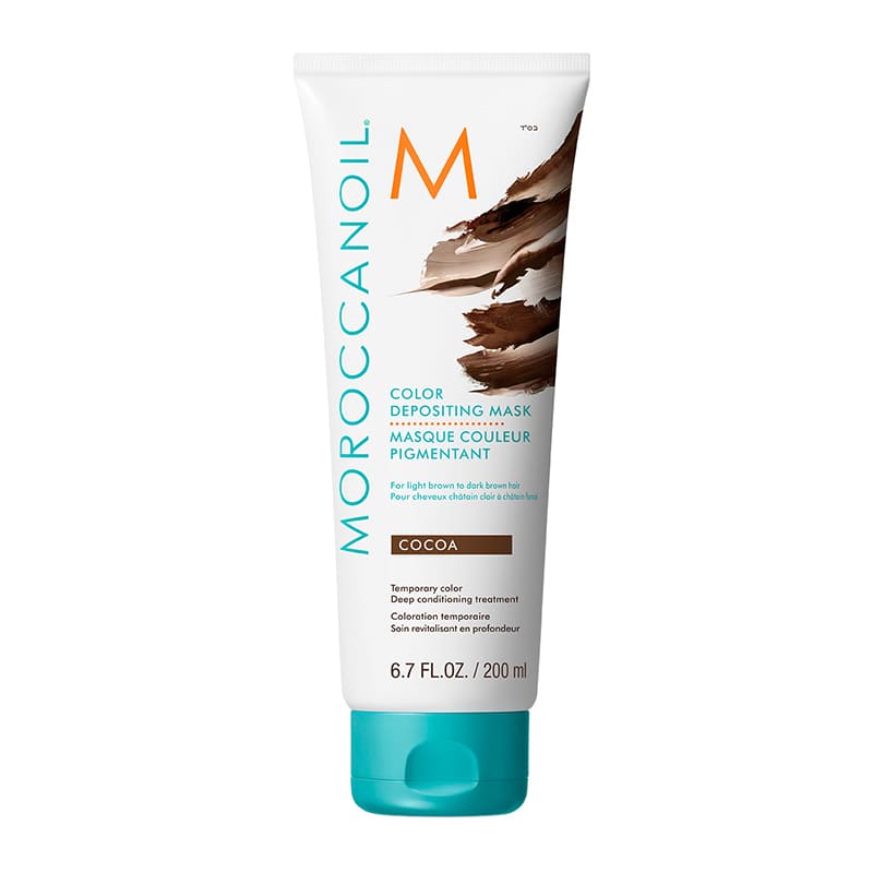 Moroccanoil Cocoa Colour Depositing Mask | light brown | dark brown hair | Color Depositing Mask | rich, chocolatey tones | softness | shine.