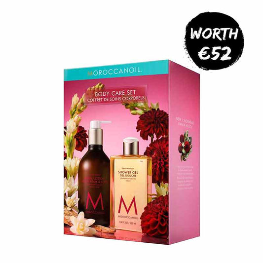 Moroccanoil Dahlia Rouge Body Care Gift Set, toiletries gift set, Christmas gifts, 