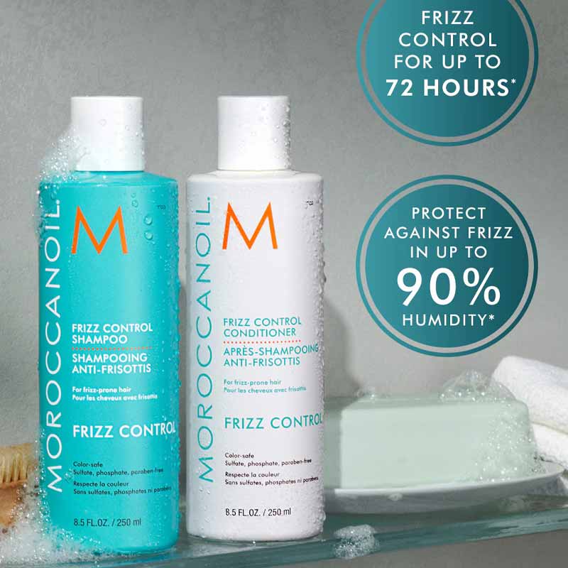 Moroccanoil Frizz Control Shampoo | Gentle cleansing | Nourishes hair | Conditioner 