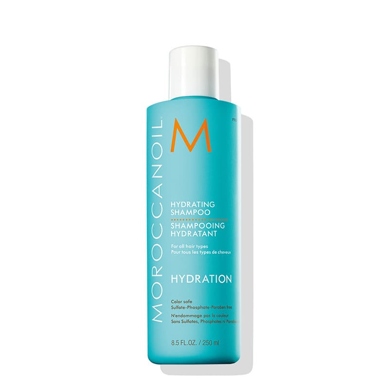 Moroccanoil Hydrating Shampoo | sulfate-free | moisture-balancing | cleanses | argan oil | red algae | Vitamins A and E.