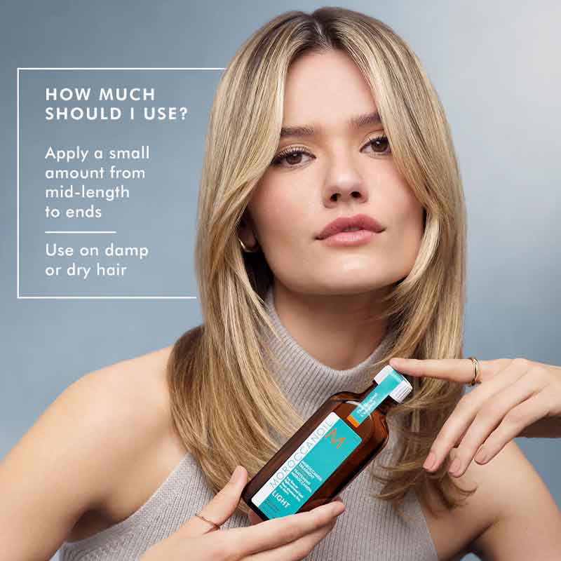 How to use the Moroccanoil Light Treatment Oil