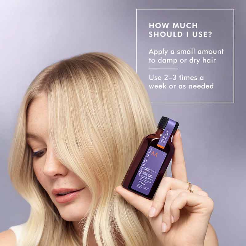 How to use the Moroccanoil Purple Treatment Oil