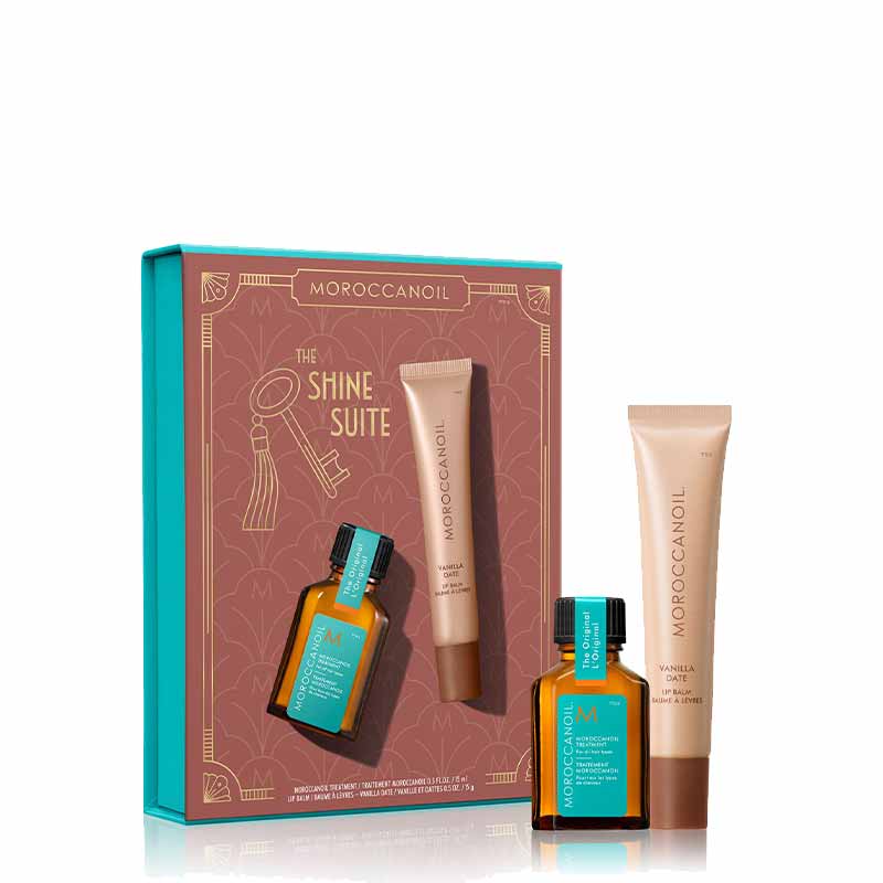 Moroccanoil Treatment 15ml & Vanilla Date Lip Balm Stocking Filler Product Image