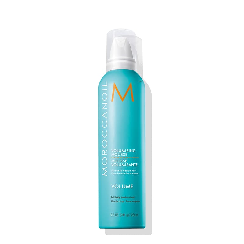 Moroccanoil Volume Volumizing Mousse | airy styling mousse | medium to fine hair | flexible hold | flake-free | natural, long-lasting look | add body to flat hair.
