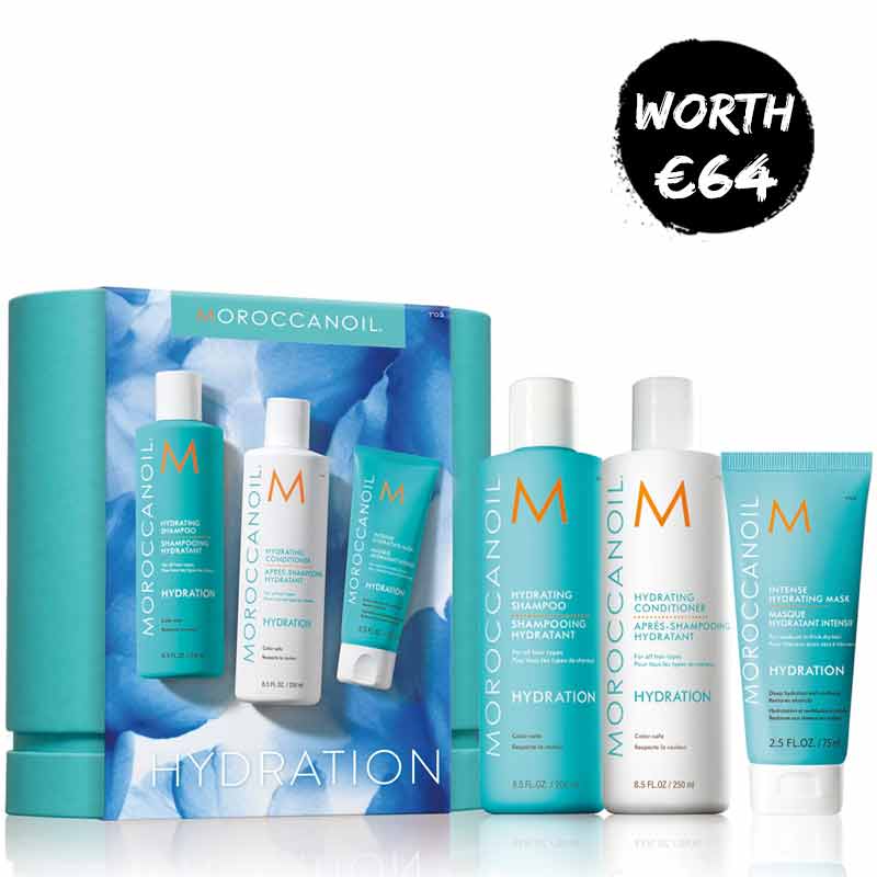 Morocconoil Hydrating Kit Box With Products And Worth €64 Sticker