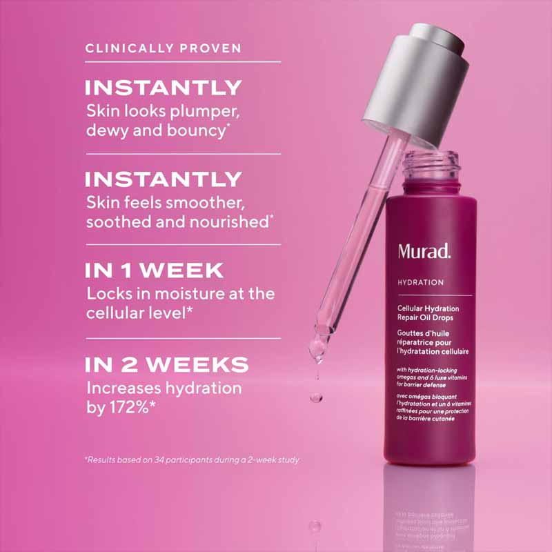Murad Cellular Hydration Repair Oil Drops Key Benefits