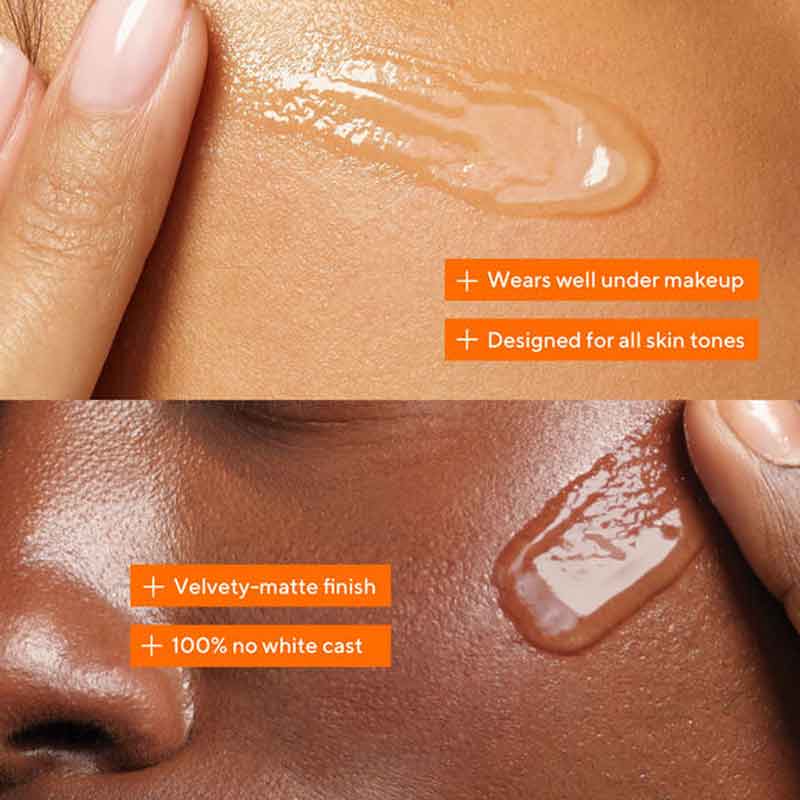 Murad Environmental Shield Mutli-Vitamin Clear Coat Broad Spectrum SPF 50 Texture on skin types