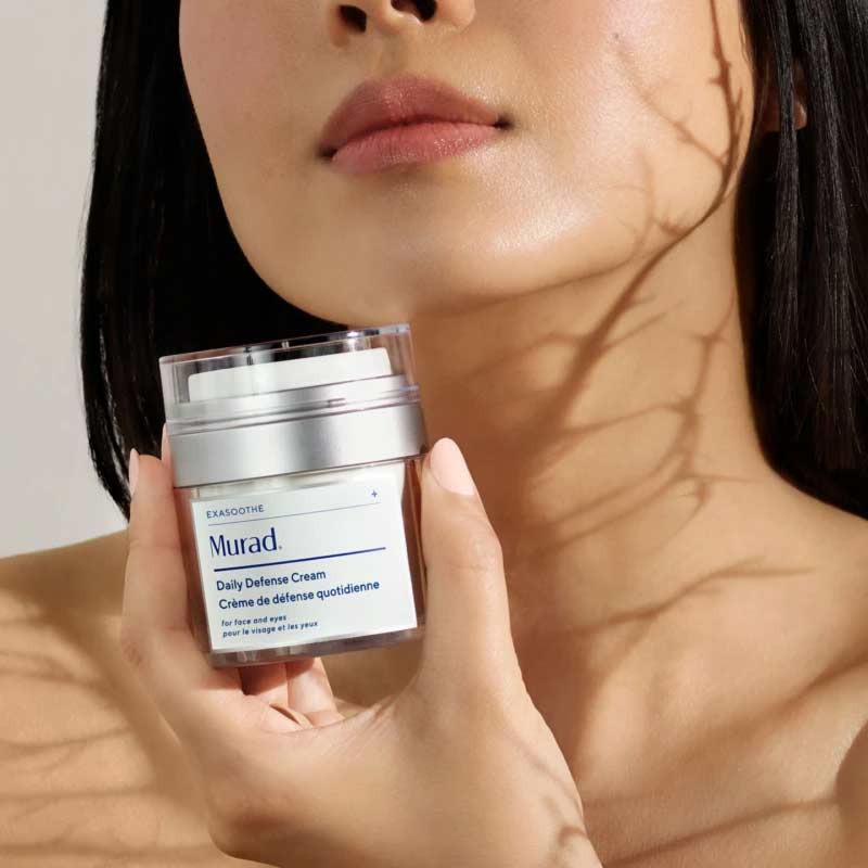 Murad Daily Defense Cream Lightweight | non-greasy | prolongs relief | flare-ups | nourishing | skin’s barrier | visibly healthier | more comfortable