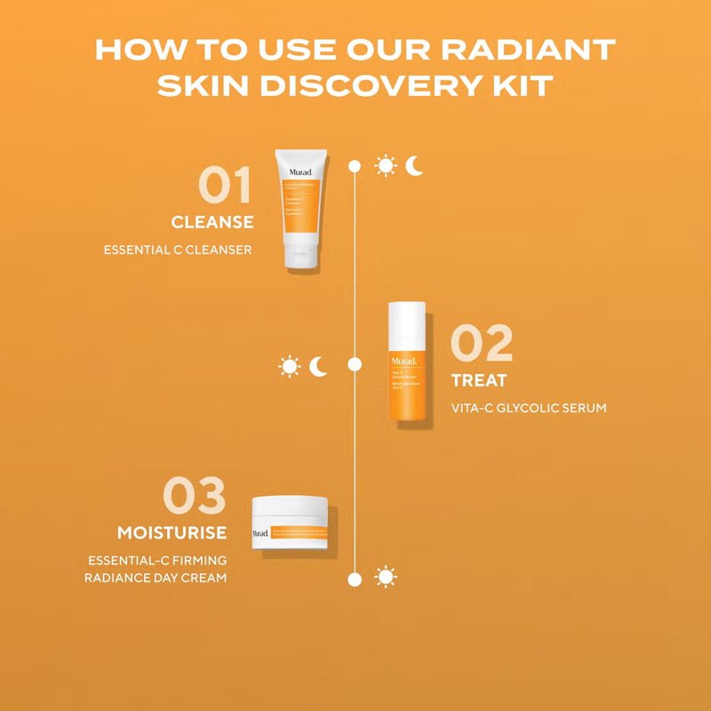 Murad Radiant Skin Discovery Kit How To Use