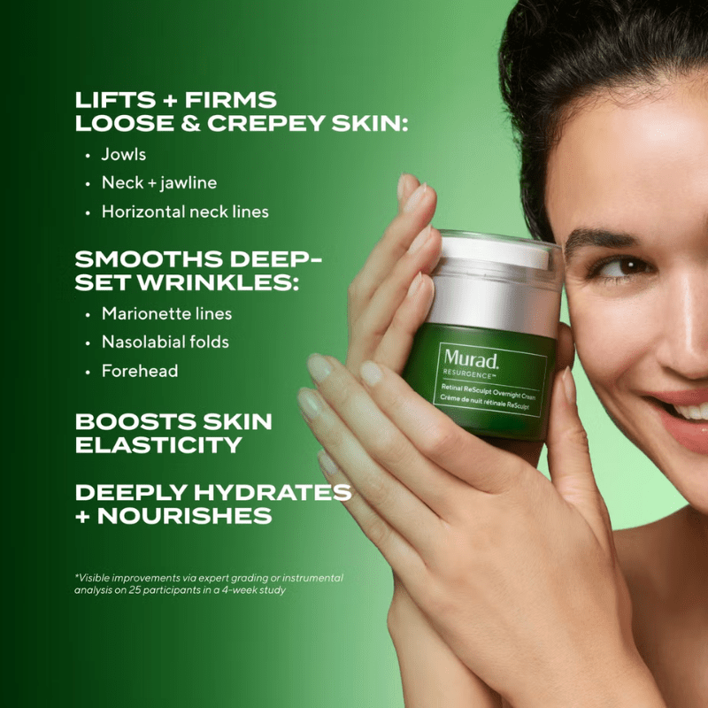 Murad Retinal ReSculpt Overnight Cream Improvements an results list