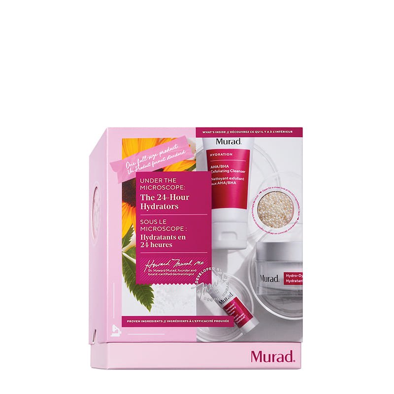 Murad | 24-Hour | Hydrators | Christmas | Gift Set | AHA/BHA | Exfoliating | Cleanser | Hydro-Dynamic | Ultimate Moisture | Revitalixir | Recovery Serum | long-lasting | hydration | refreshed | rejuvenated | dewy | complexion